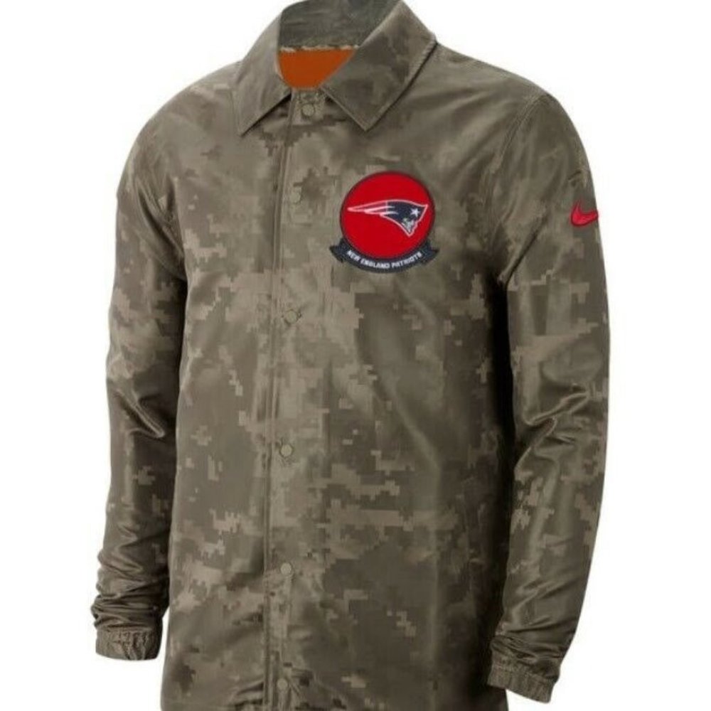 Nike New England Patriots Salute to Service Men's L Sideline Full-Snap Jacket